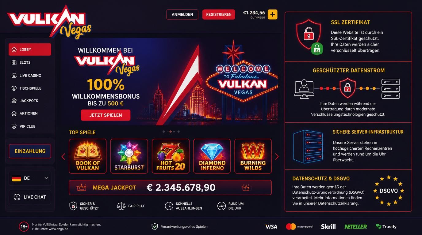 Datensicherheit und Server-Schutz im Casino-Umfeld dargestellt.